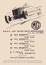 1934 - MG, TRIUNFO 500 MILLAS BROOKLANDS