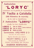 1922 - LORYC, TRIUNFO VUELTA A CATALUÑA