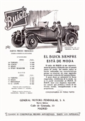 1927 - BUICK 'MODA' PRECIOS