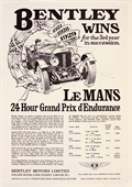 1929 - BENTLEY TRIUNFO LE MANS (BENTLEY BOYS)