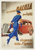1934 - FIAT 508-B NUOVA BALILLA, ARTE M.DUDOVICH