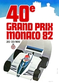 1982 - GRAND PRIX F1 MONACO, CARTEL