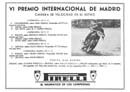 1950 - PIRELLI, PREMIO INTERN. MADRID, RETIRO