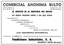 1955 - COMERCIAL ANONIMA BULTO (BULTACO)